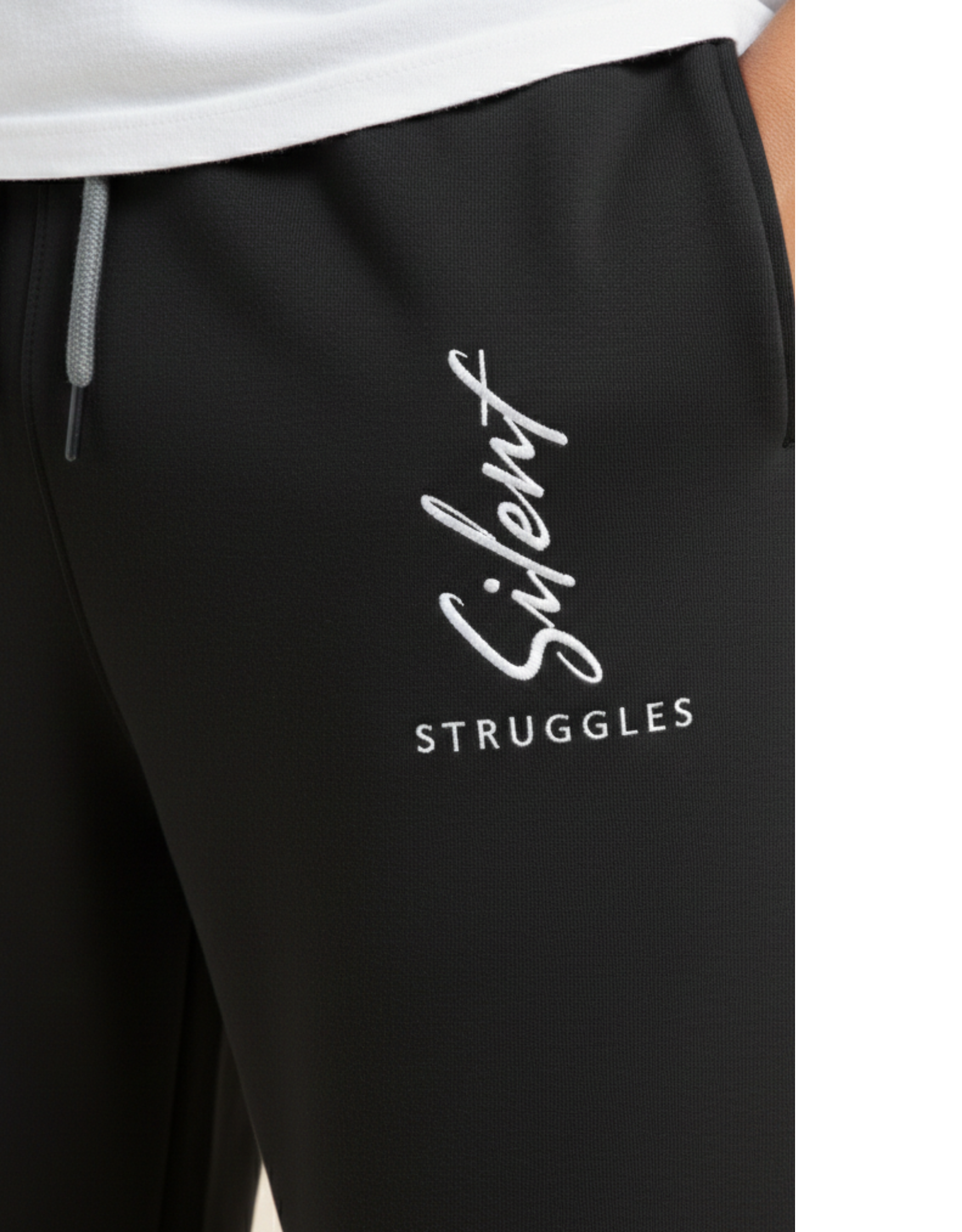 Silent Struggles Wide-Leg Joggers